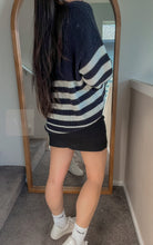 Load image into Gallery viewer, Aura Slit Knit Skirt: Black