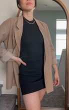 Load image into Gallery viewer, Aura Slit Knit Skirt: Black