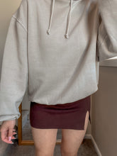 Load image into Gallery viewer, Aura Slit knit Skirt in Brown