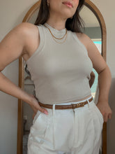 Load image into Gallery viewer, Alli rib halterneck tank(2 colors)