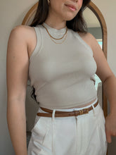Load image into Gallery viewer, Alli rib halterneck tank(2 colors)