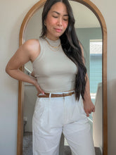Load image into Gallery viewer, Alli rib halterneck tank(2 colors)