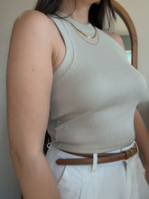 Load image into Gallery viewer, Alli rib halterneck tank(2 colors)